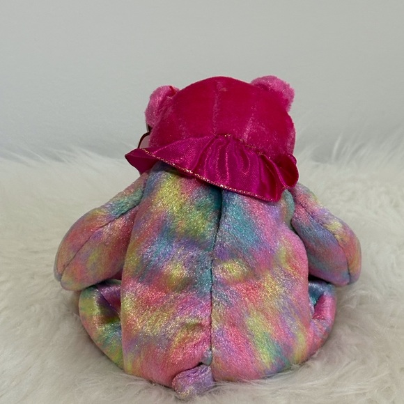 Ty January Vibrant Pink and Multicolor Birthday Bear! - Picture 2 of 4
